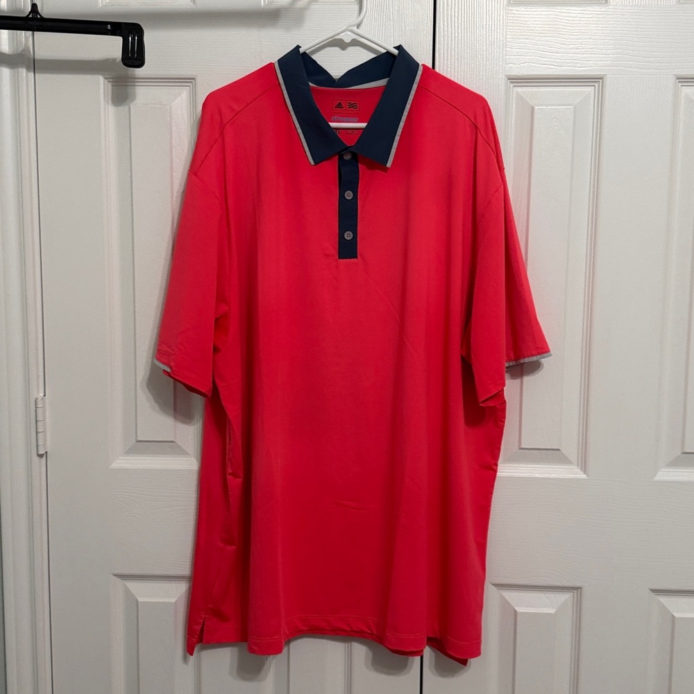 Adidas Climacool Bright pinkish Red, Blue and Gray Shirt